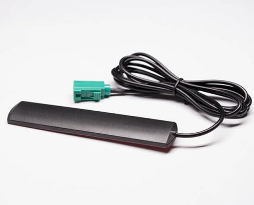 wifi 貼片天線(xiàn)充電樁用3G焊黑色RG174線(xiàn)配E型綠色FAKRA射頻連接器