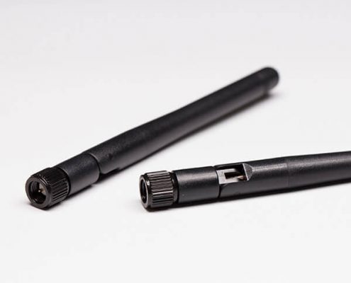 433Mhz UHF外置天線黑色小s棒狀天線配公頭SMA